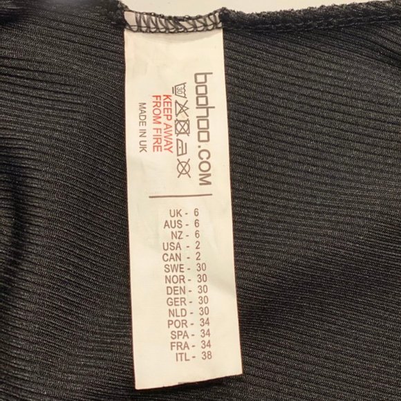 NWT - Boohoo Petite Lulu Scoop Ribbed Basic Bodysu - Picture 8 of 8